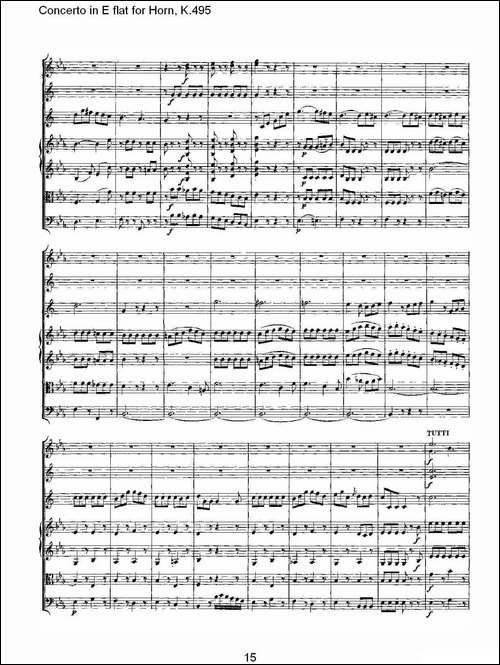 Concerto-in-E-flat-for-Horn,-K.495-Eb调法国号协奏曲,-K.4-铜管谱