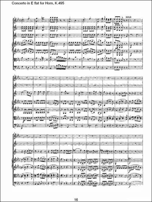 Concerto-in-E-flat-for-Horn,-K.495-Eb调法国号协奏曲,-K.4-铜管谱