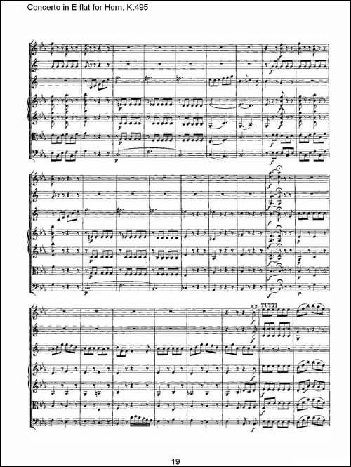 Concerto-in-E-flat-for-Horn,-K.495-Eb调法国号协奏曲,-K.4-铜管谱