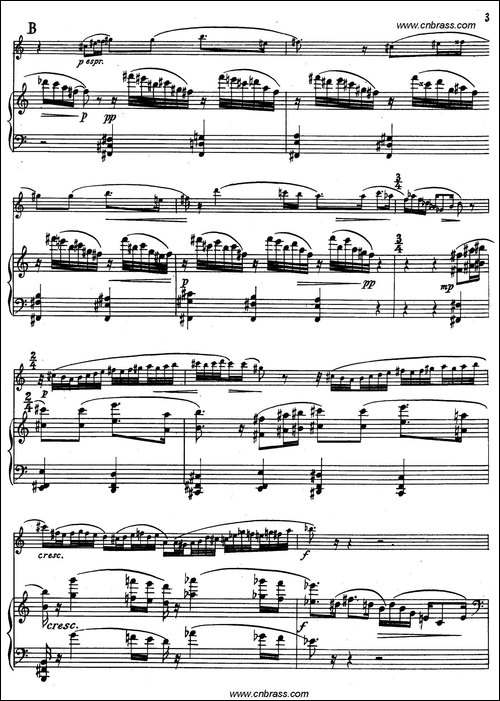 亨德米斯-奏鸣曲-圆号+钢琴-铜管谱