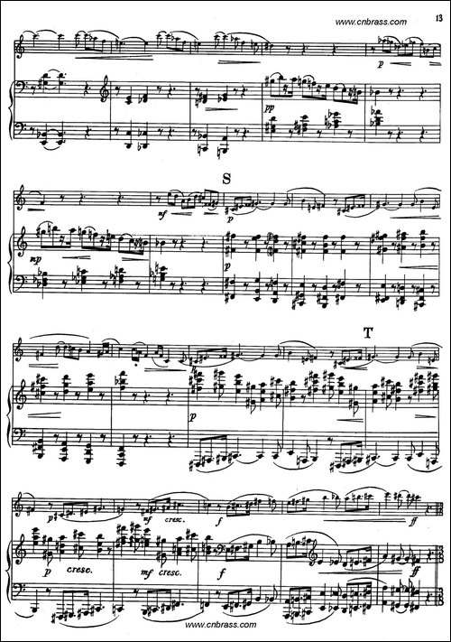 亨德米斯-奏鸣曲-圆号+钢琴-铜管谱