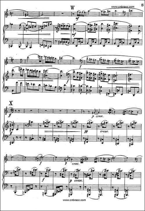 亨德米斯-奏鸣曲-圆号+钢琴-铜管谱