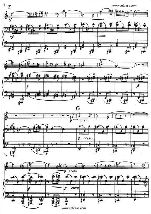 亨德米斯-奏鸣曲-圆号+钢琴-铜管谱