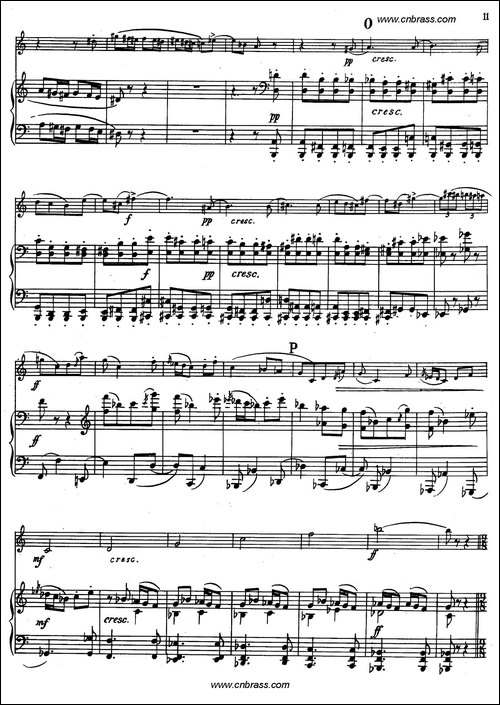亨德米斯-奏鸣曲-圆号+钢琴-铜管谱
