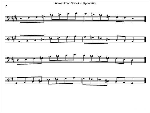 Whole-Tone-Scales---Euphonium-上低音号练习教材选曲-铜管谱