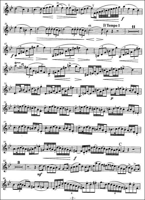 小号考级十级：协奏曲-铜管谱