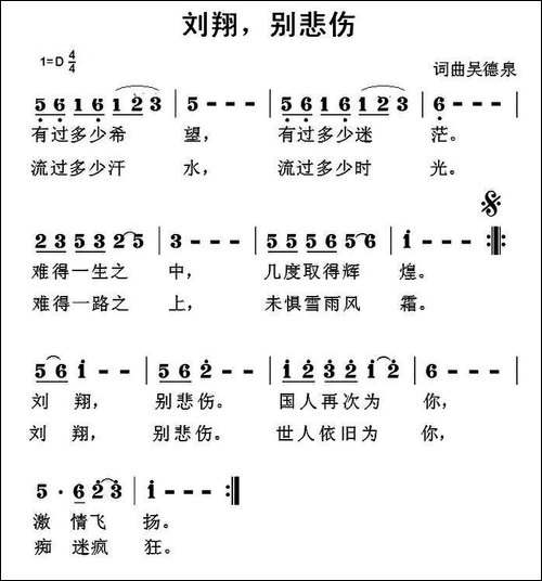 刘翔，别悲伤