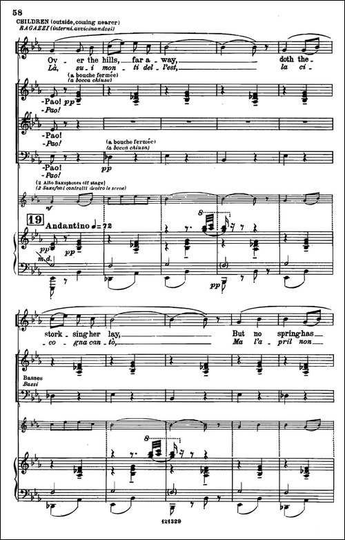 《图兰朵公主》三幕五场歌剧-英意双语全谱-钢琴伴奏谱-P63——74