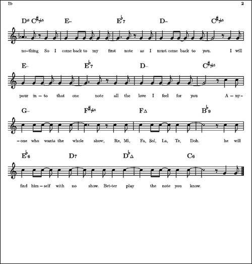 One-note-samba