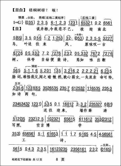 [粤剧]-枇杷花下结新知