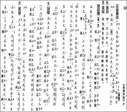 [粤曲]南楼别恨-工尺谱