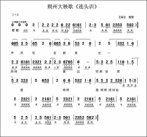 [朔州大秧歌]-连头训