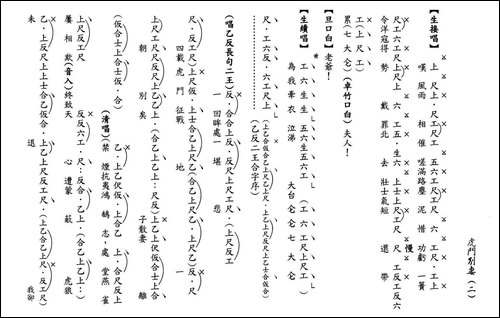 [粤曲]虎門別妻-工尺谱