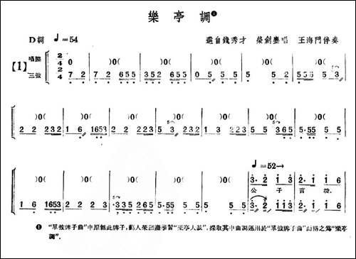 [单弦·牌子]乐亭调