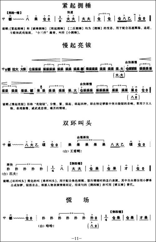 [秦腔]锣鼓谱