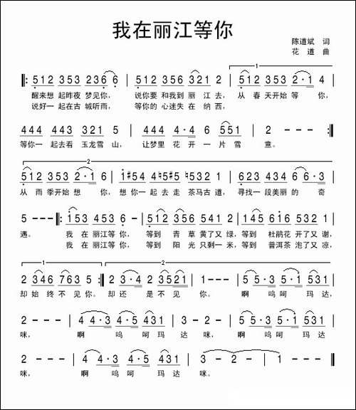 我在丽江等你